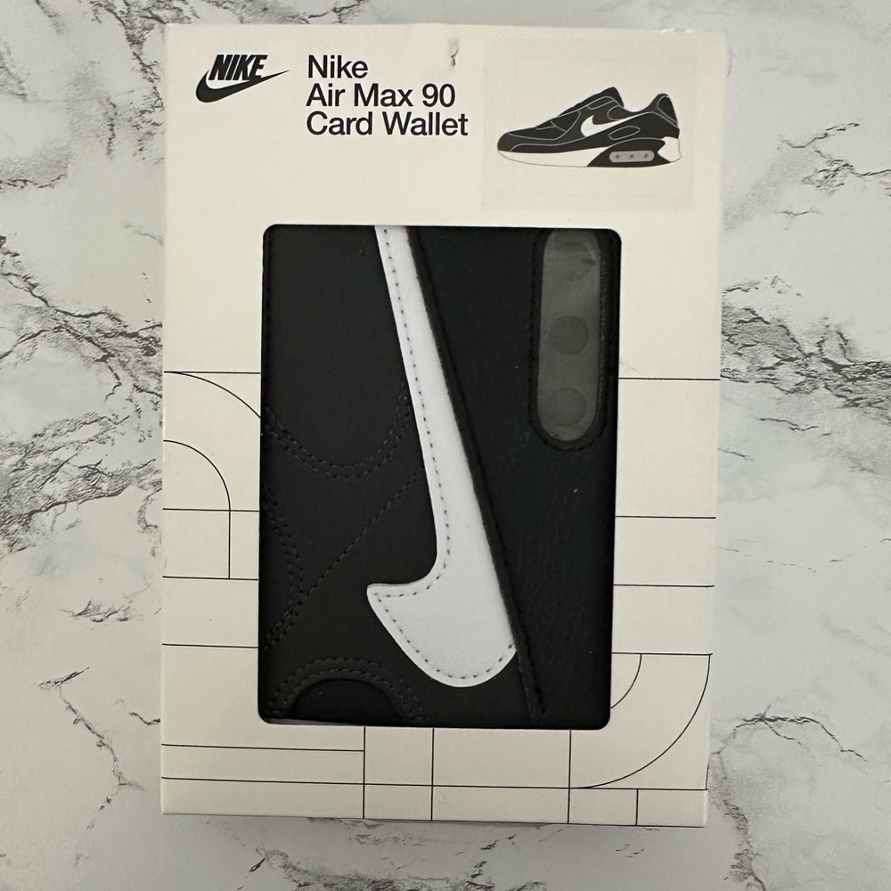 Nike Air Max 90 Card Wallet Black White Men’s One Size